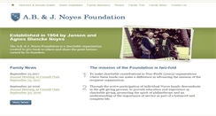 Desktop Screenshot of abjnoyesfoundation.com